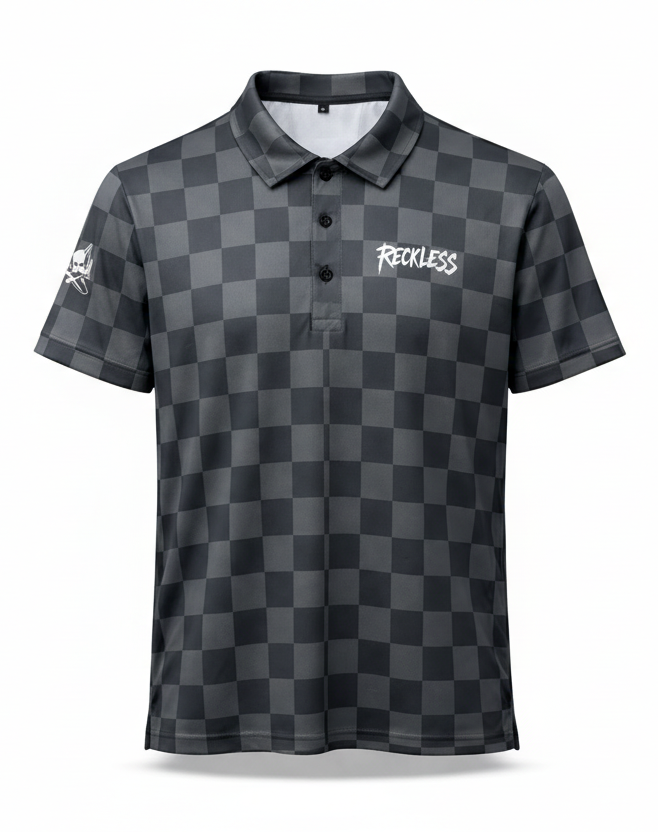 Reckless 'Checkered' Golf Shirt