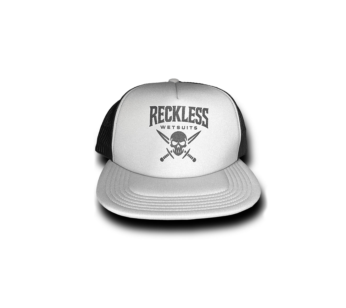Reckless Hat B/W Pirate Graphic