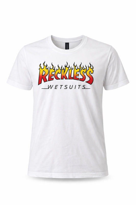 Reckless T-Shirt Flames Print