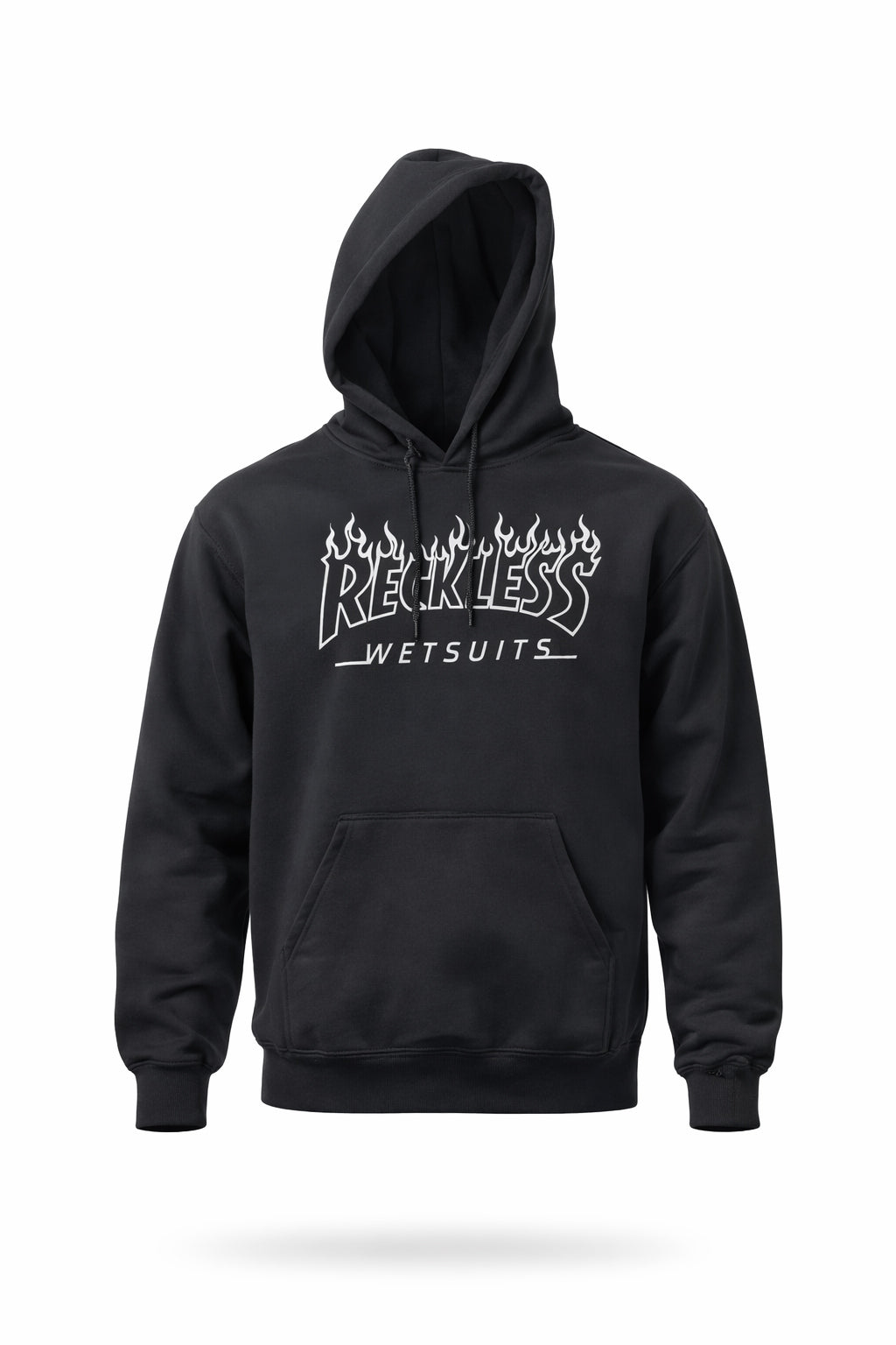 Reckless Hoodie Flames Print